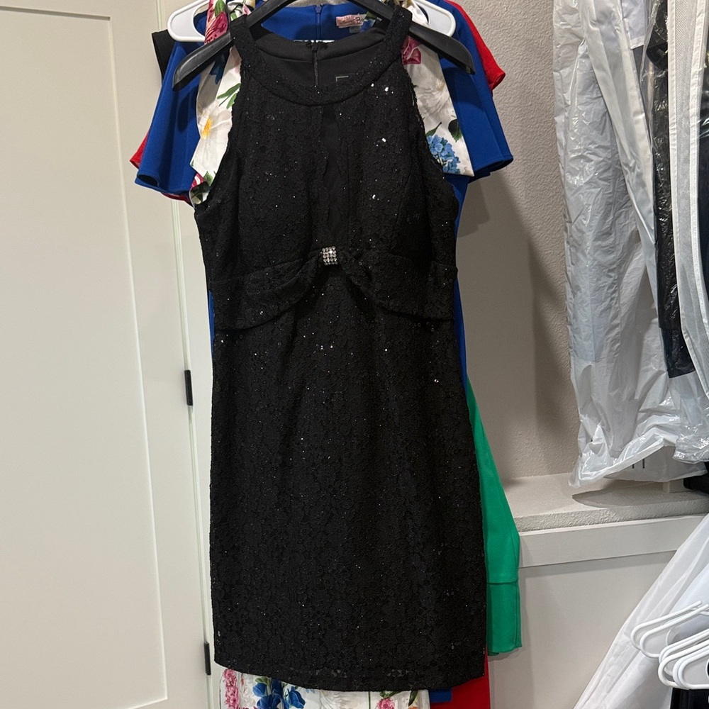 Night Way Collections Black Lace  Dress 14 Fun Beautiful